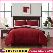 7 Piece Reversible Bed in a Bag Comforter Set W/ Sheets  Pillowcases Full Beds