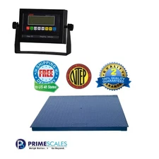 New Prime Scales 3'x3' Floor Scale with Indicator (NTEP) 1000x0.2lb - Blue