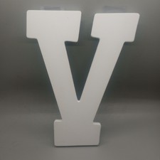 Hobby Lobby Large Letter V White Phase 2 MDF Primed Baby Wall Advertisement