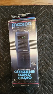 Maxon 27-LP 40-Channel 5-Watt Citizens Band Radio Antenna Radio Vintage 1989
