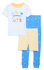 Wonder Nation Girls 3-Piece Sleep Top, Pants and Shorts Set Size 8 NWT