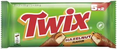 TWIX Multipack Haselnuss 5x46g Schokoriegel, Keks & Karamell mit Milchschokolade