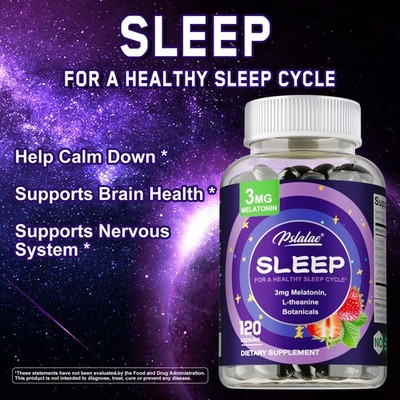 Sleep 120pcs - Deep Sleep Formula, Enjoy Deep Sleep, Support Soothe and Relax