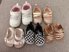 Baby Girl Shoe Bundle 5 Pairs - Stride Rite, Vans, Old Navy  More 3-6M