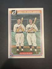 The Waner Brothers 1983 Donruss Hall of Fame Heroes #22 Pittsburgh Pirates