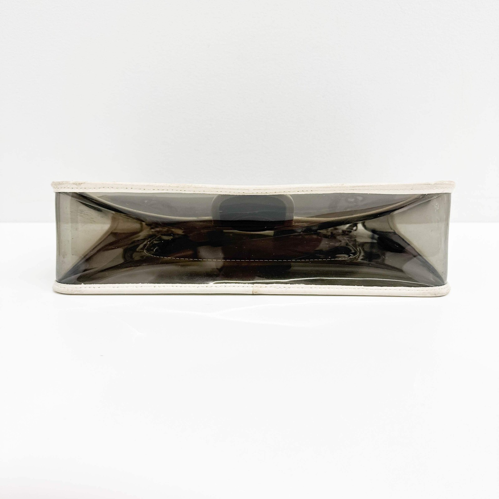 CHANEL Classic Flap Translucent Gray Plastic Shou… - image 6