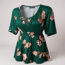 TORRID Super Soft V-Neck Tie Front Elbow Sleeve Babydoll NWT Size 4X