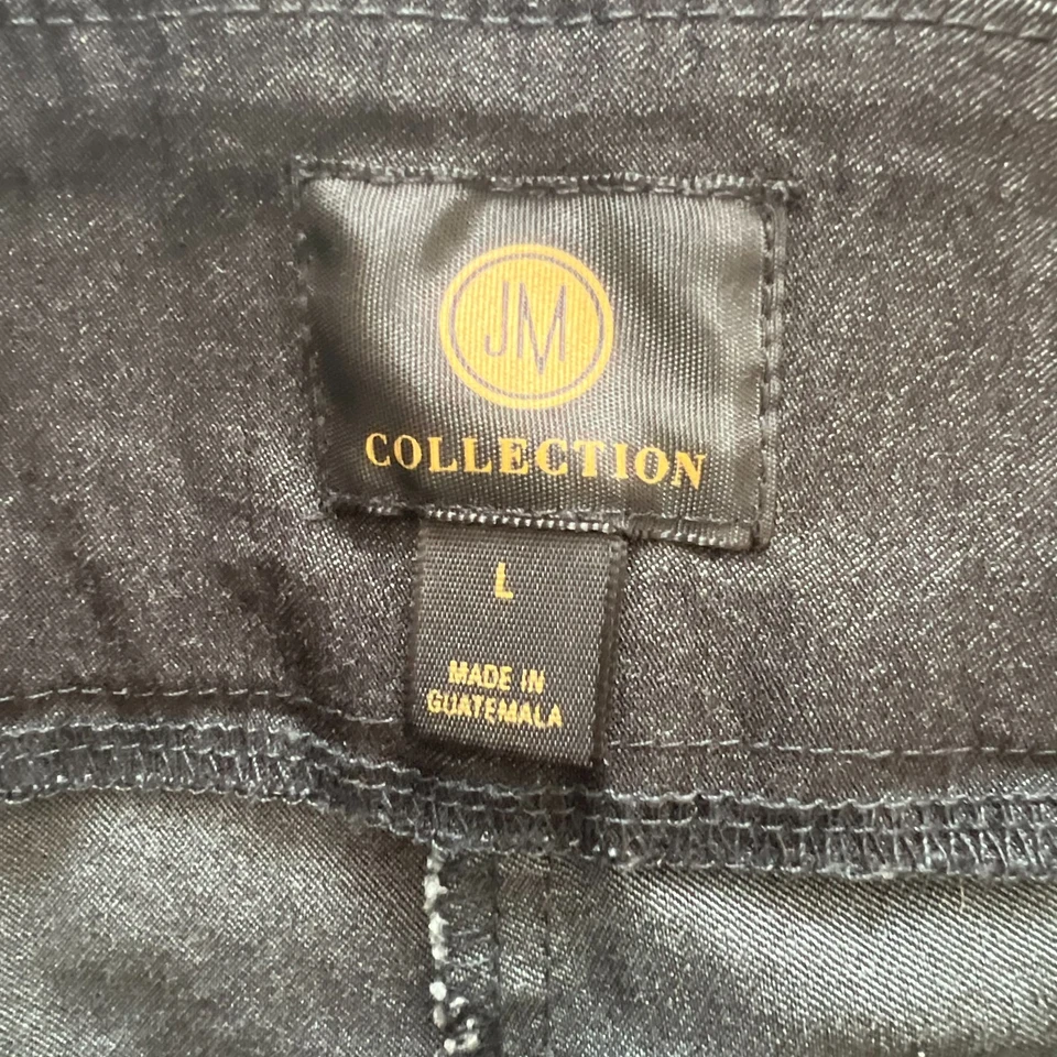 JM Collection 女式灰色高腰直筒正装裤 L 码 — 第 2/4 张图片