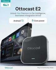 NEW Ottocast E2 Android AIBox Wireless Carplay & Android Auto w/Youtube+TK 4+64G