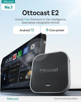 Ottocast OttoAlibox E2 Bluetoothユニット OTTOAIBOX E2 | 挿すだけでCarPlayをワイヤレス化・コスパ最強AIBOX