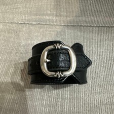 Chrome Hearts R R Tiny Buckle Size 0 Black Used Authentic From Japan