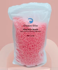 Hard Wax Beans Beads for Body Hair Removal Brazilian Waxing (Rose) 1088g