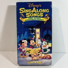Disney  s Sing Along Songs Very Merry Christmas Songs Volume 8 VHS Tape