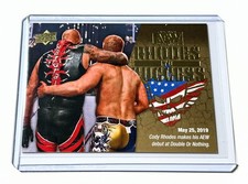 2021 Upper Deck AEW First Edition Cody Rhodes Rhodes to Success Gold Card RS-1