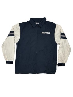 Dallas Cowboys NFL Blue Windbreaker Zip Trainingsjacke Medium