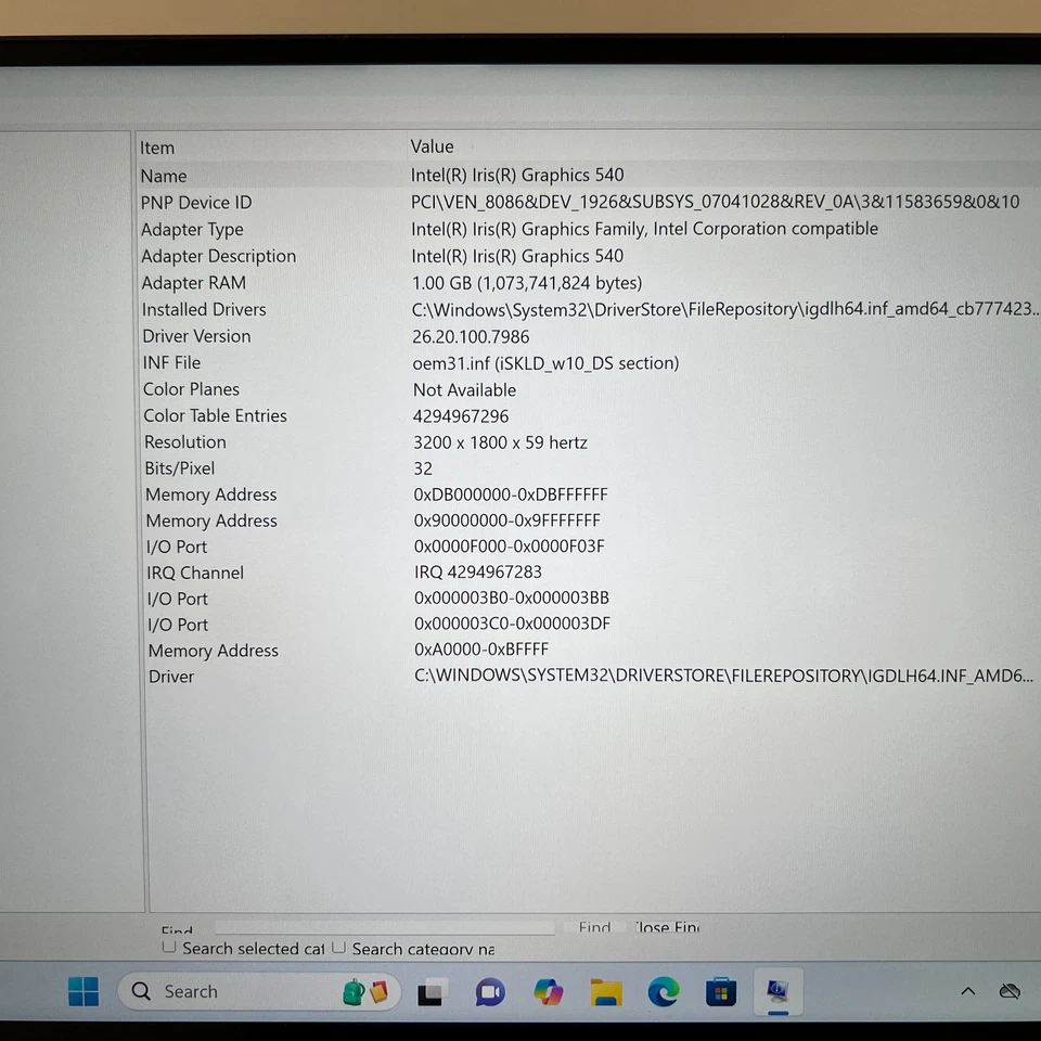Dell XPS 13 9350 i7-6560U 2.20GHz 16GB SSD 512GB Touchscreen WIn 11 Pro Grade C+ - Image 3 of 4