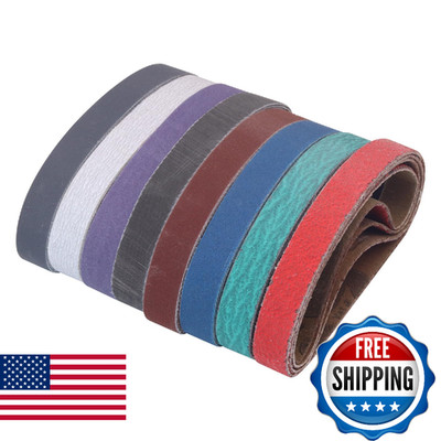 32 Pack 1/2'' x 10'' Replacement Knife Sharpener Sanding Belts for Work Sharp WSCM