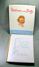 NIB Vintage Baby Book 1950  Welcome To Our Baby" illustrated byCharlotte Becker