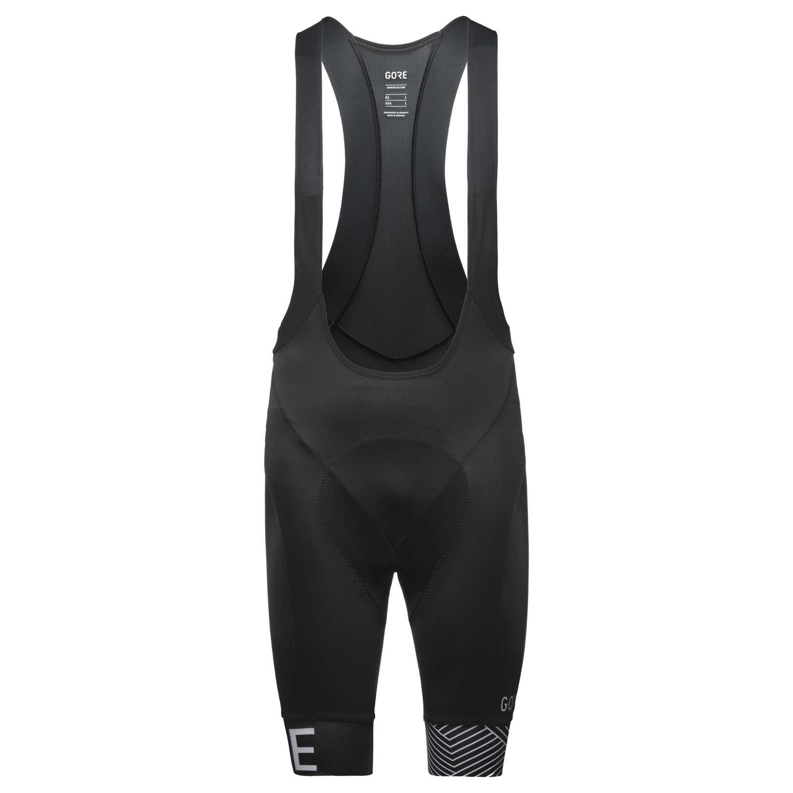 GOREWEAR C5 Opti Salopette corta+, Black/White, L (Z1l)