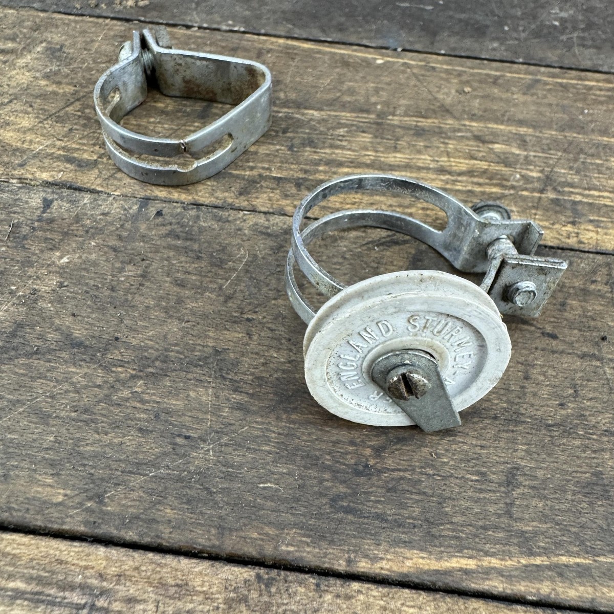 Vintage Sturmey Archer Pulley Guide Clips England Bicycle Shifter