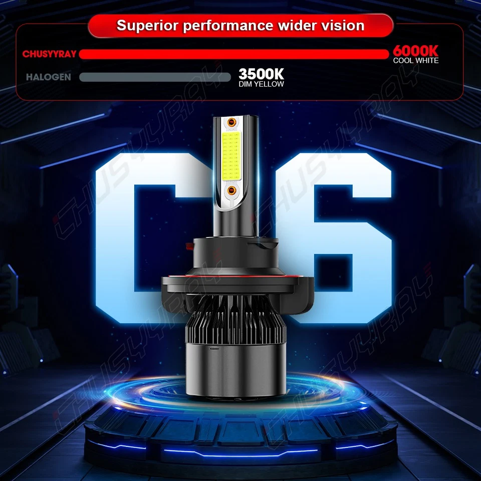 Faro LED + luces antiniebla + lámpara de señal de giro compatible con Chrysler Aspen 2007 2008 2009 coches Foto 2 de 4