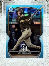 Jay Beshears 2023 1st Bowman Draft Chrome Sky Blue Refractor SP #BDC-166 Padres