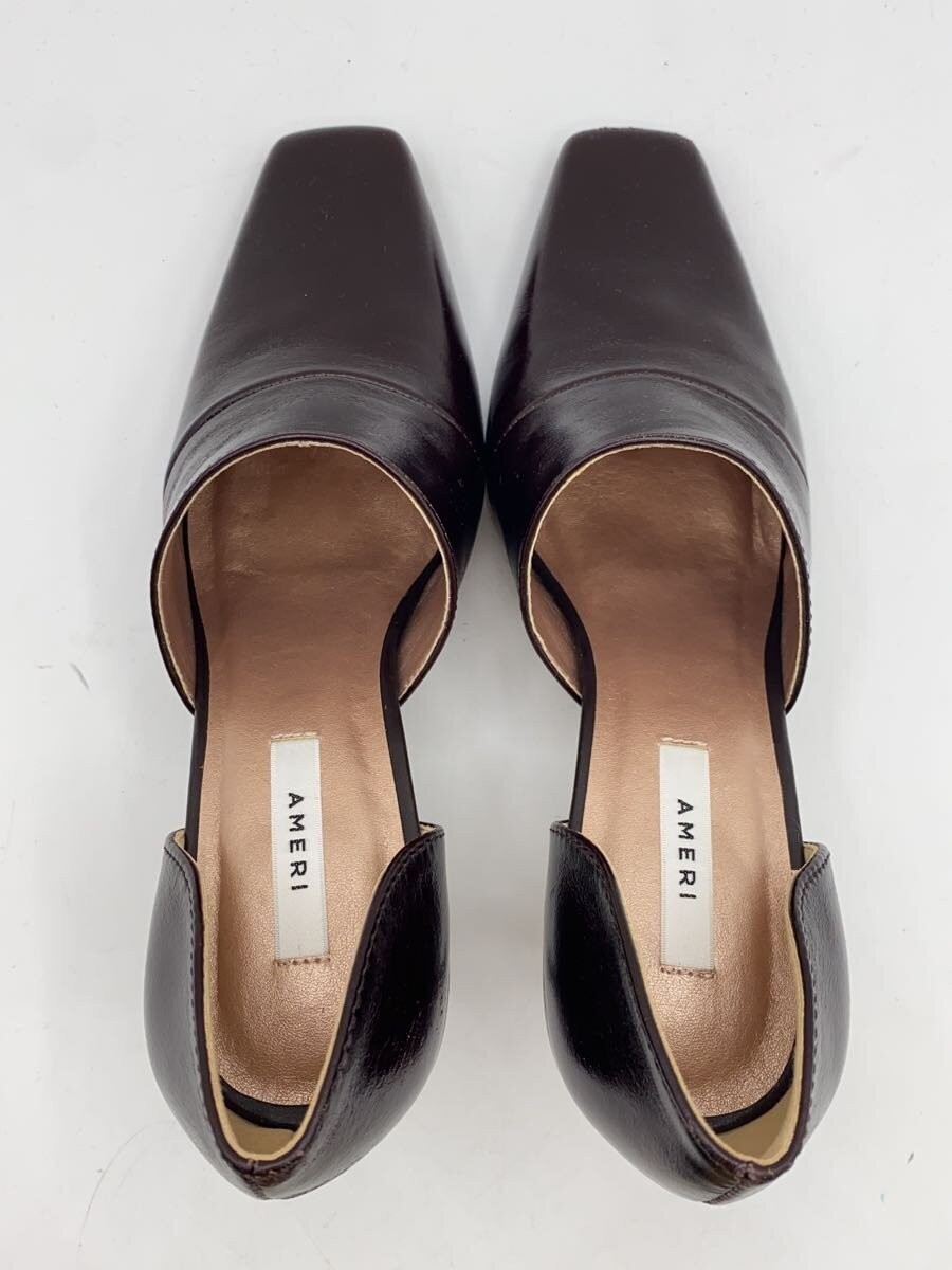 AMERI Pumps, Small, Brown, Cowhide Leather, 02021… - image 3