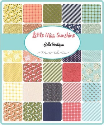 Rare OOP Moda Little Miss Sunshine Jelly Roll  40 - 2 1/2'' x 44'' fabric strips