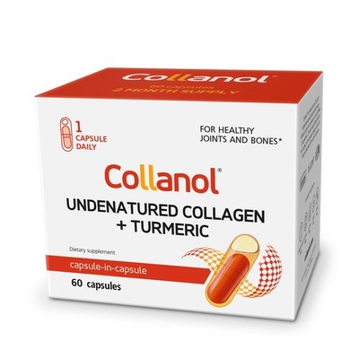 Collanol Liquid Joint Support 3D Collagen Turmeric Extract 60 Capsules