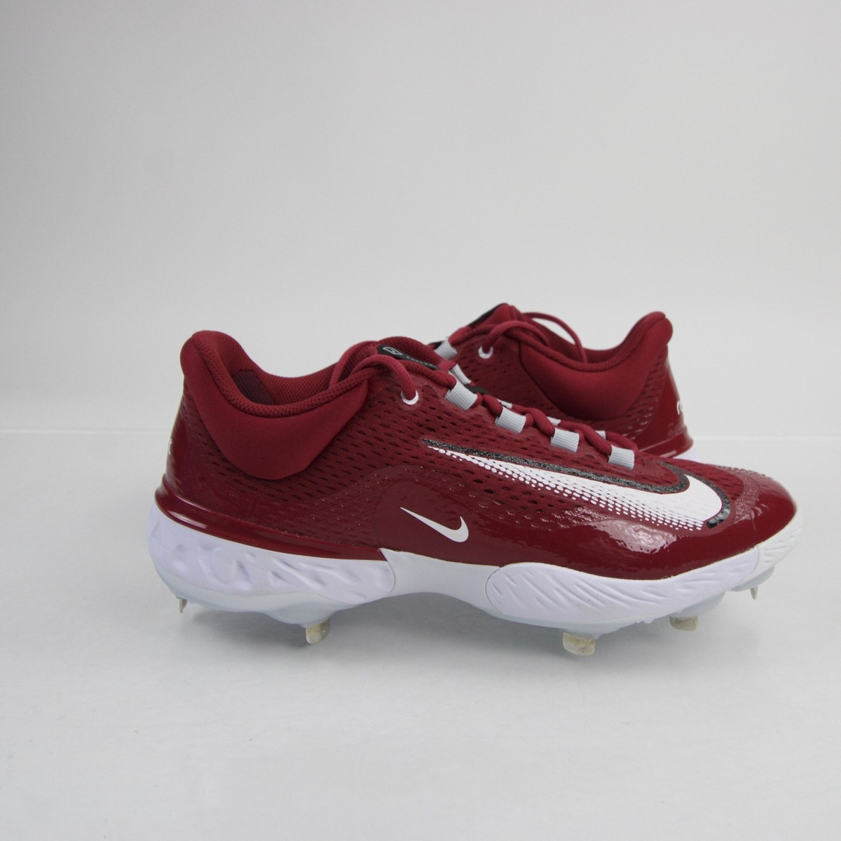 Nike Alpha Huarache Baseball Cleat Men's Maroon/White New without