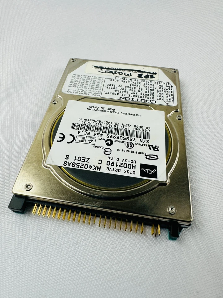 Toshiba MK4025GAS HDD21910 40GB 2.5" IDE Hard Disk Drive - Image 3 of 4