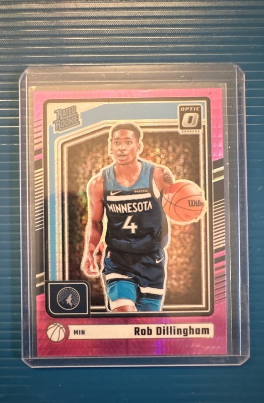2024-25 Panini Donruss Optic - Rated Rookie Rob Dillingham #259 Pink Hyper Prizm