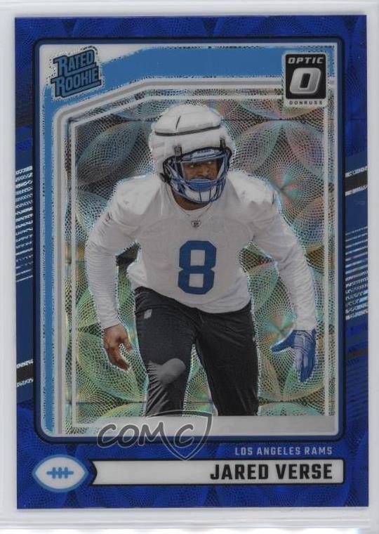 2024 Donruss Rated Optic Preview Blue Scope Prizm Jared Verse #341 Rookie RC 6a7