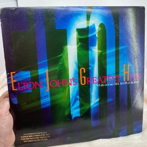 Elton John’s Greatest Hits Volume III 1979-1987 Lp Geffen 24153