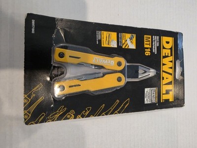 DEWALT MT16 Multi-Tool features yellow ergonomic handles and includes 16...