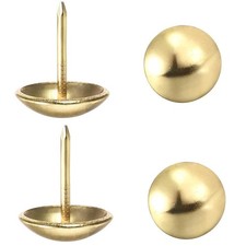 100 Pack Gold Upholstery Tacks Decorative Nailhead Trim for Furniture