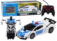 Auto-Robot R/C 2W1 Transformacja Policja Lean Toys