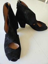 Black suede booties for women size 10 New w/o tags