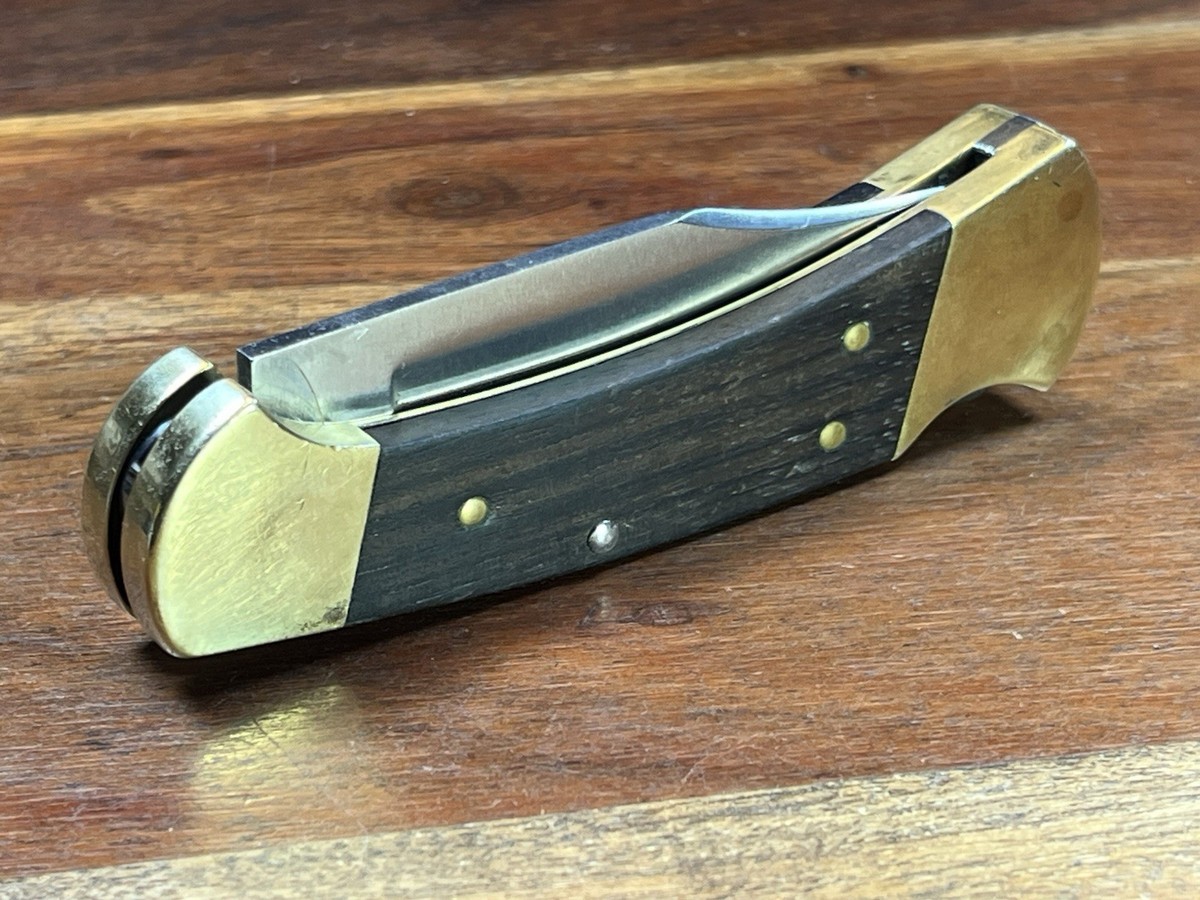 Vintage BUCK 112 Ranger Knife 2 Dot 3 Pin Handle No Nail