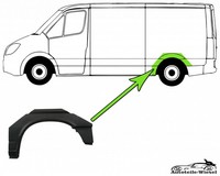 Reparaturblech KotflüGel Hinten FüR VW Transporter Kasten Links Hinten 90-03