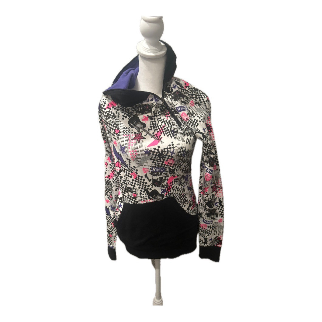 希少/Abbey Dawn スケルトン蝶デザインパーカー M Avril Lavigne Abbey Dawn Skeleton Graffiti Hoodie Goth 2000s Rare