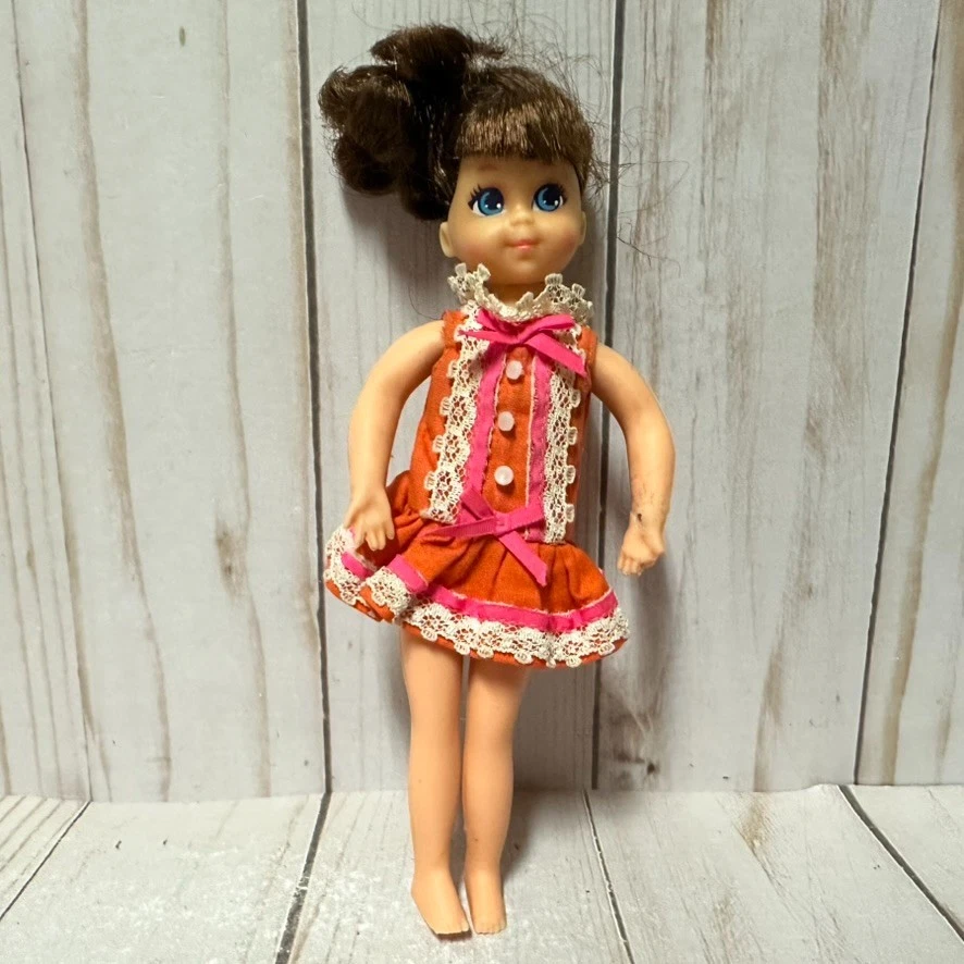 Poupée Mannequin Vintage Mattel TUTTI – 1965 – Fabriquée à Hong Kong – Collection