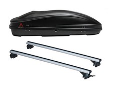 DACHTRÄGER LP58+ DACHBOX SPARK 400 FÜR KIA OPTIMA SPORTSWAGON AB 2016 MIT RELING