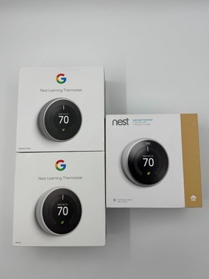 Pre-Owned-Google-Nest Learning Thermostats-3rd Gen.-A0013-Free Shipping!