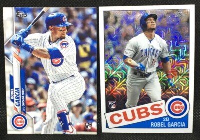  (2) 2020 Robel Garcia RC Topps Silver Packs 1985 Chrome #85C-47 + Base #283