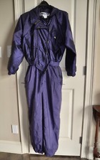 Vtg 80s 90s Womens Med. 10-12 DOWNHILL RACER One Piece SNOWSUIT ski suit winter