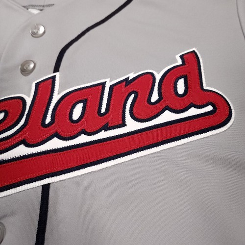 Majestic Cleveland Indians Trikot Vintage Grau OG MLB Baseball Generation 1 EUC! - Bild 7 von 13