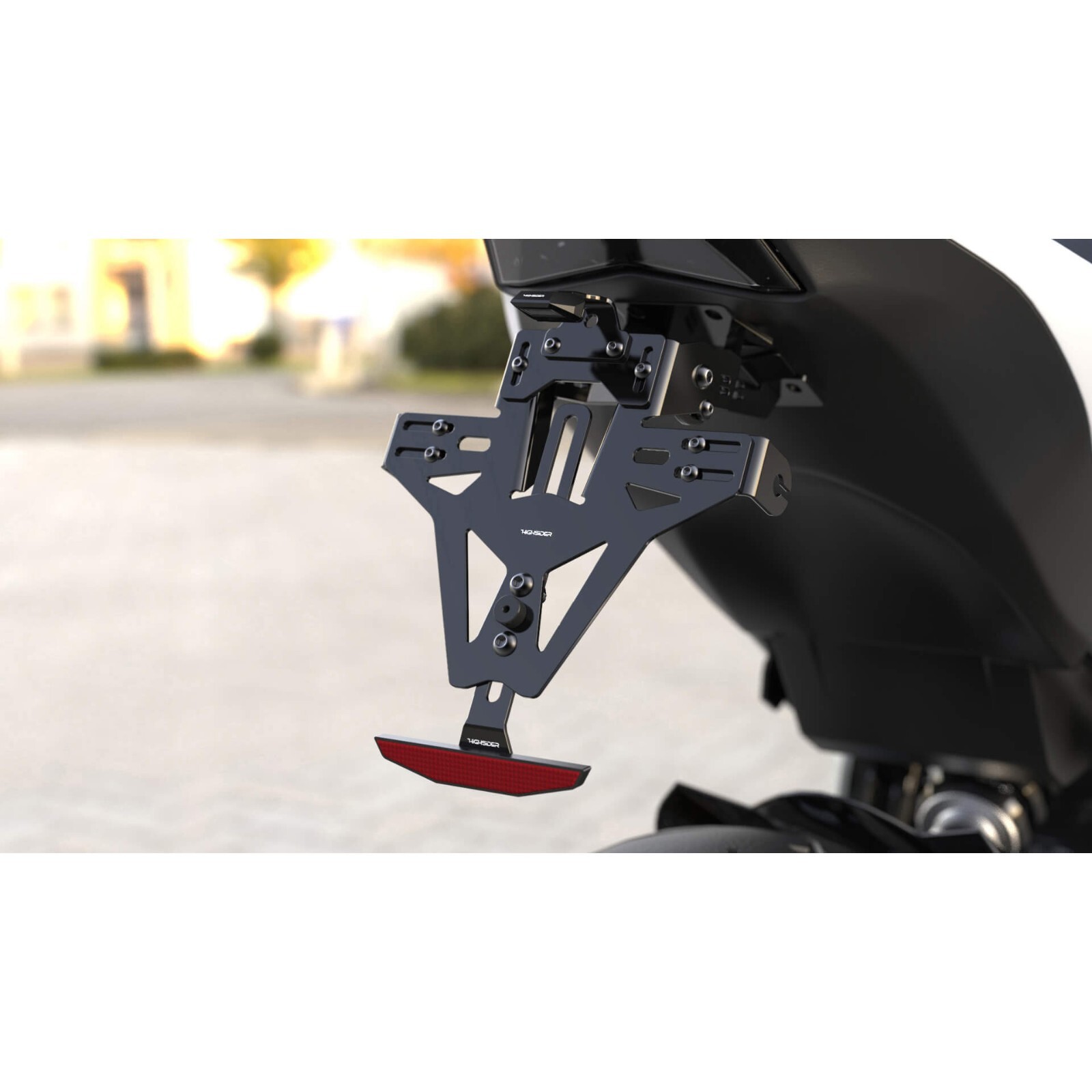 License Plate HIGHSIDER, suitable for Kawasaki Z 900/Z1000 H2, With Light
