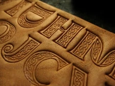 Handmade Celtic Alphabet Leather Stamping Mold Set Embossing Tools for DIY Craft