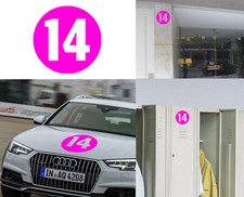 Number 14, Sticker Cut Vinyl, Version Via B